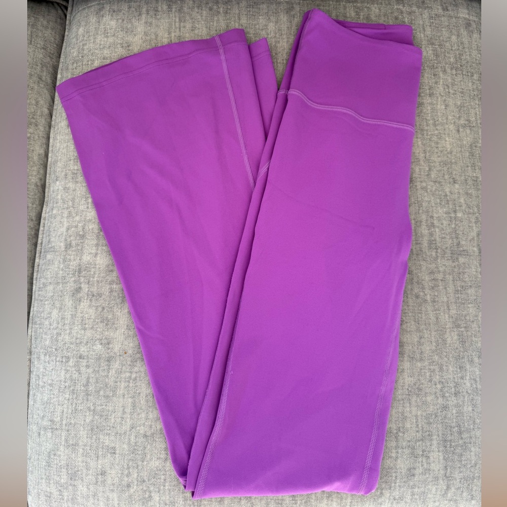 Lululemon purple flare leggings